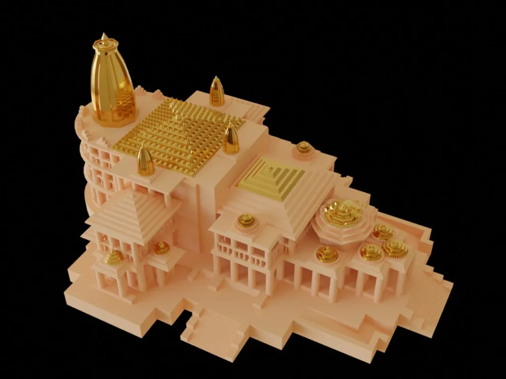 3D model of Ram mandir