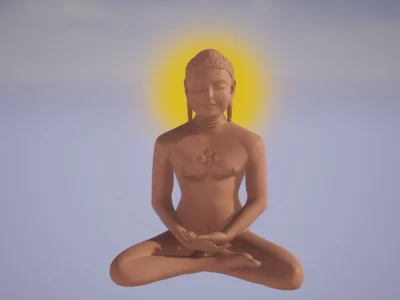 3D model of god Mahavir